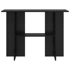 vidaXL Console Table Black Oak 100 x 30 x 75 cm Engineered Wood 5