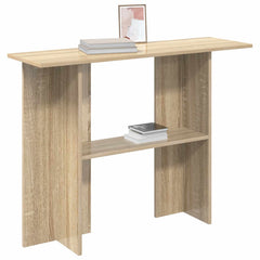 vidaXL Console Table Sonoma Oak 100 x 30 x 75 cm Engineered Wood 3