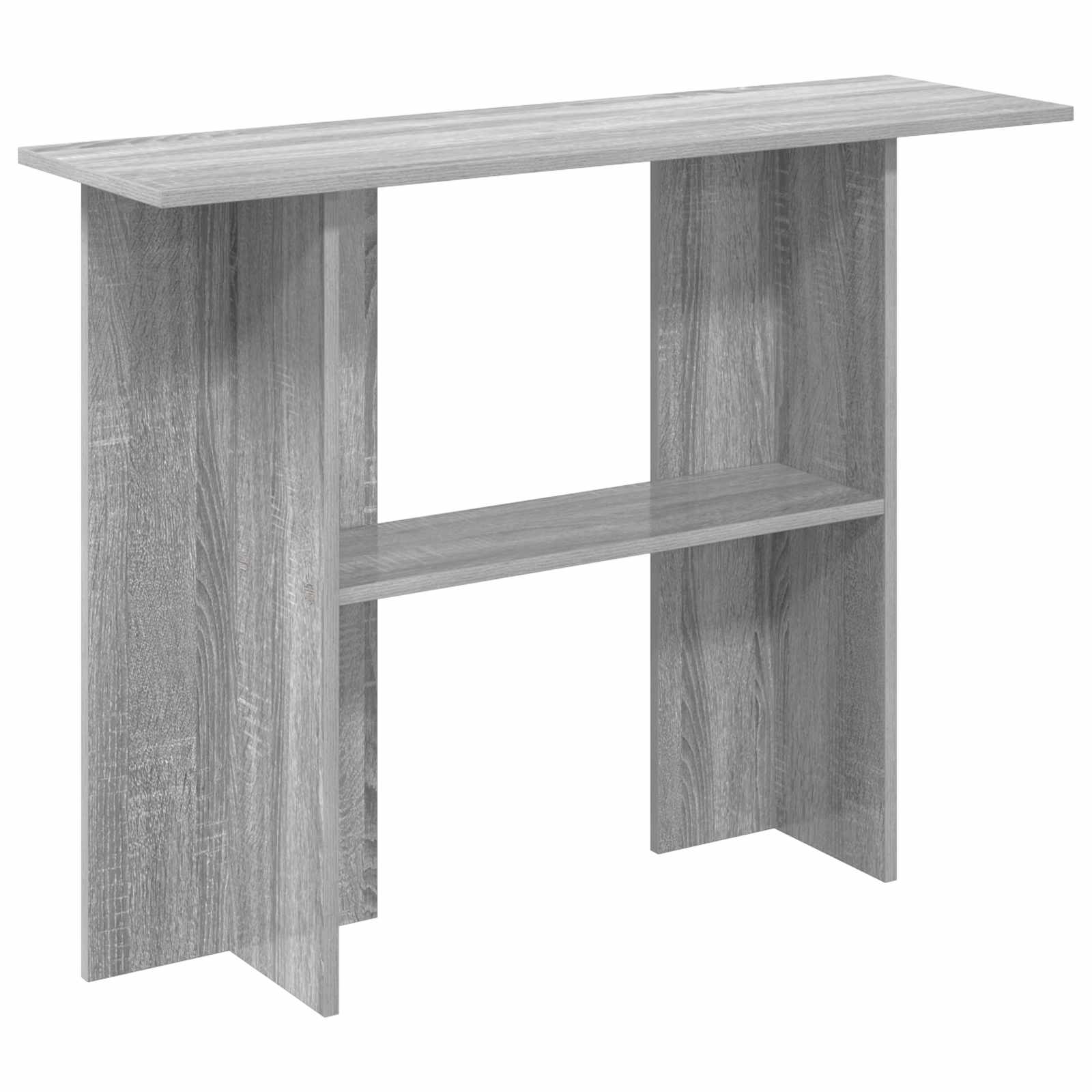 vidaXL Console Table Grey Sonoma 100 x 30 x 75 cm Engineered Wood 2