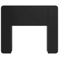 vidaXL Headboard Cabinet with Storage Black Engineered Wood 5