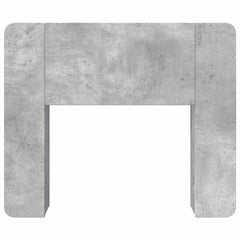 vidaXL Headboard Cabinet with Storage Concrete Grey Engineered Wood 5