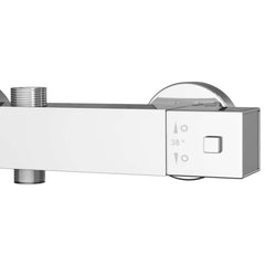 vidaXL Thermostatic Shower Mixer Stainless Steel 201 25.5 x 7 x 6 cm 6