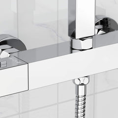 vidaXL Thermostatic Shower Mixer Stainless Steel 201 25.5 x 7 x 6 cm 3