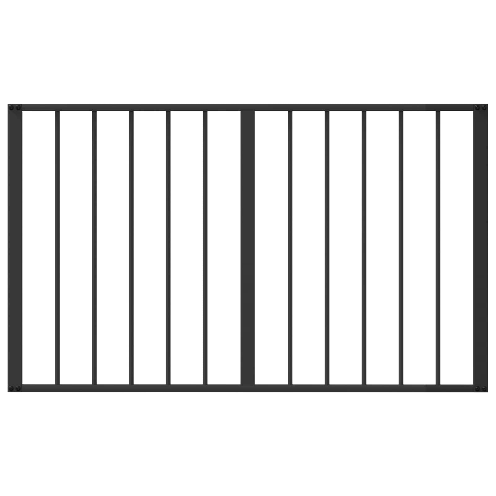 vidaXL Dog Gate 2 pcs Black 100 x 60 cm Galvanised Steel 5