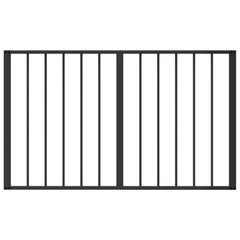 vidaXL Dog Gate 2 pcs Black 100 x 60 cm Galvanised Steel 5
