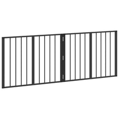 vidaXL Dog Gate 2 pcs Black 80 x 60 cm Galvanised Steel 4