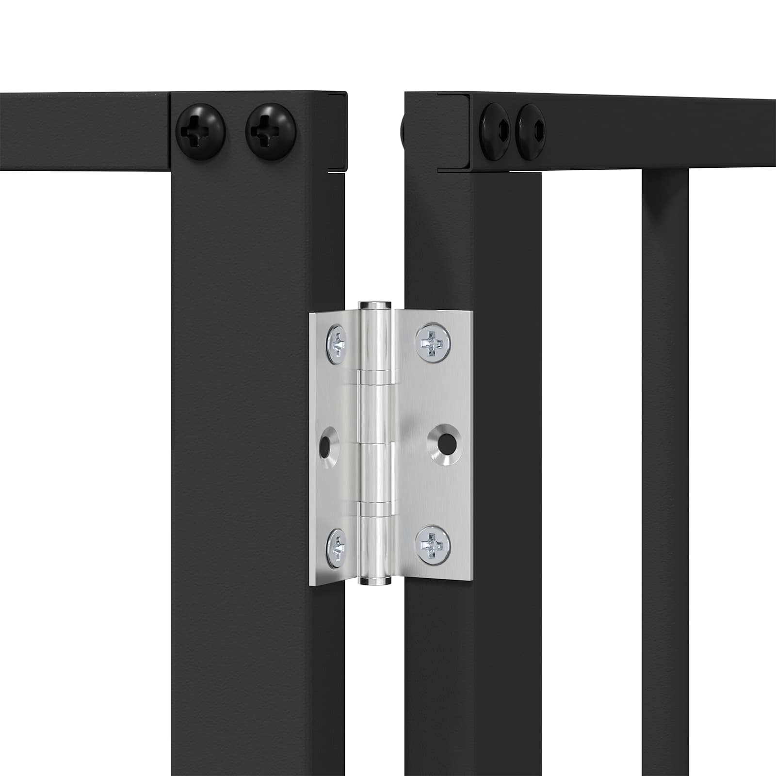 vidaXL Dog Gate 4 pcs Black 80 x 60 cm Galvanised Steel 6