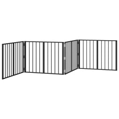 vidaXL Dog Gate 4 pcs Black 80 x 60 cm Galvanised Steel 4
