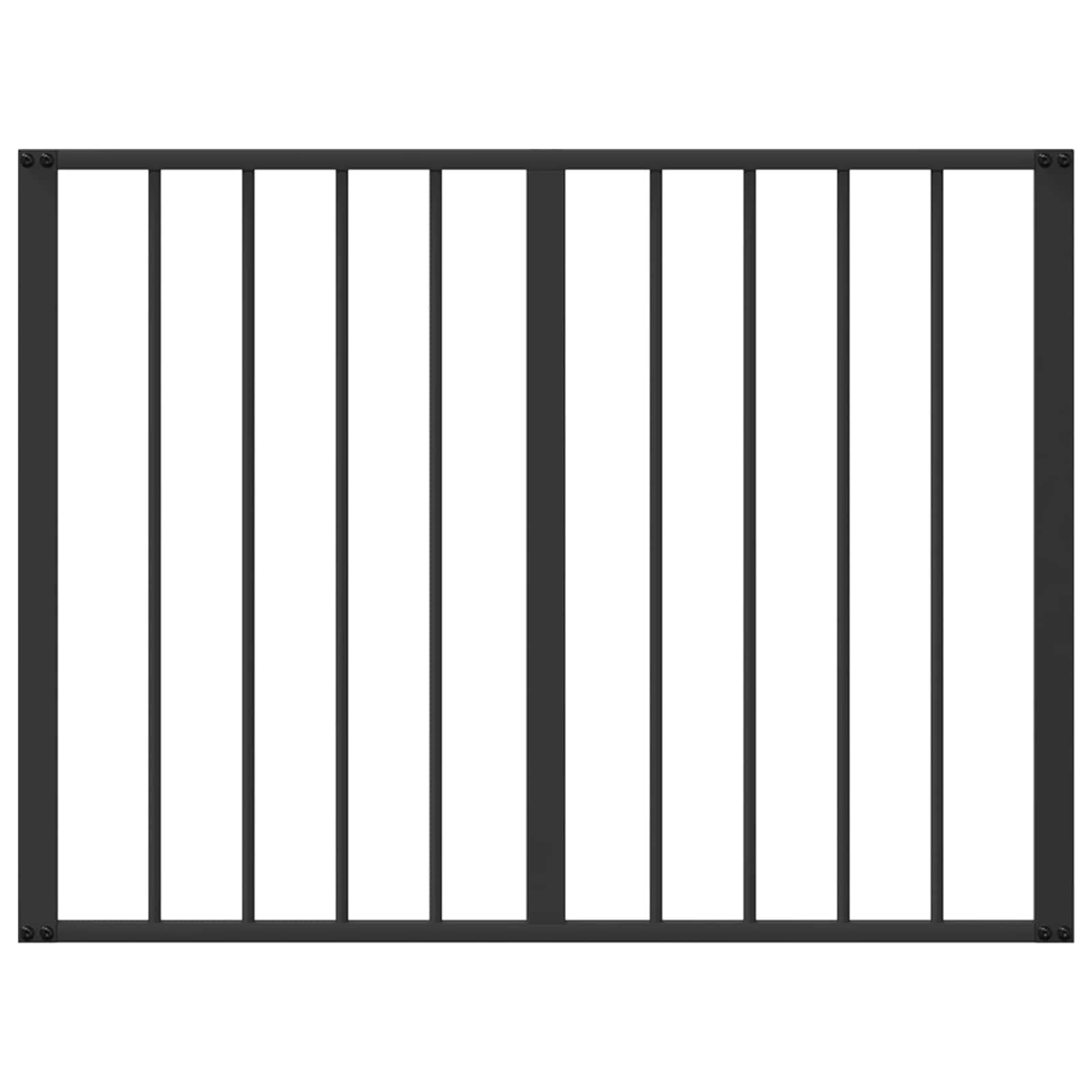 vidaXL Dog Gate 4 pcs Black 80 x 60 cm Galvanised Steel 5