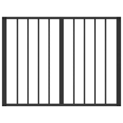 vidaXL Dog Gate 4 pcs Black 80 x 60 cm Galvanised Steel 5