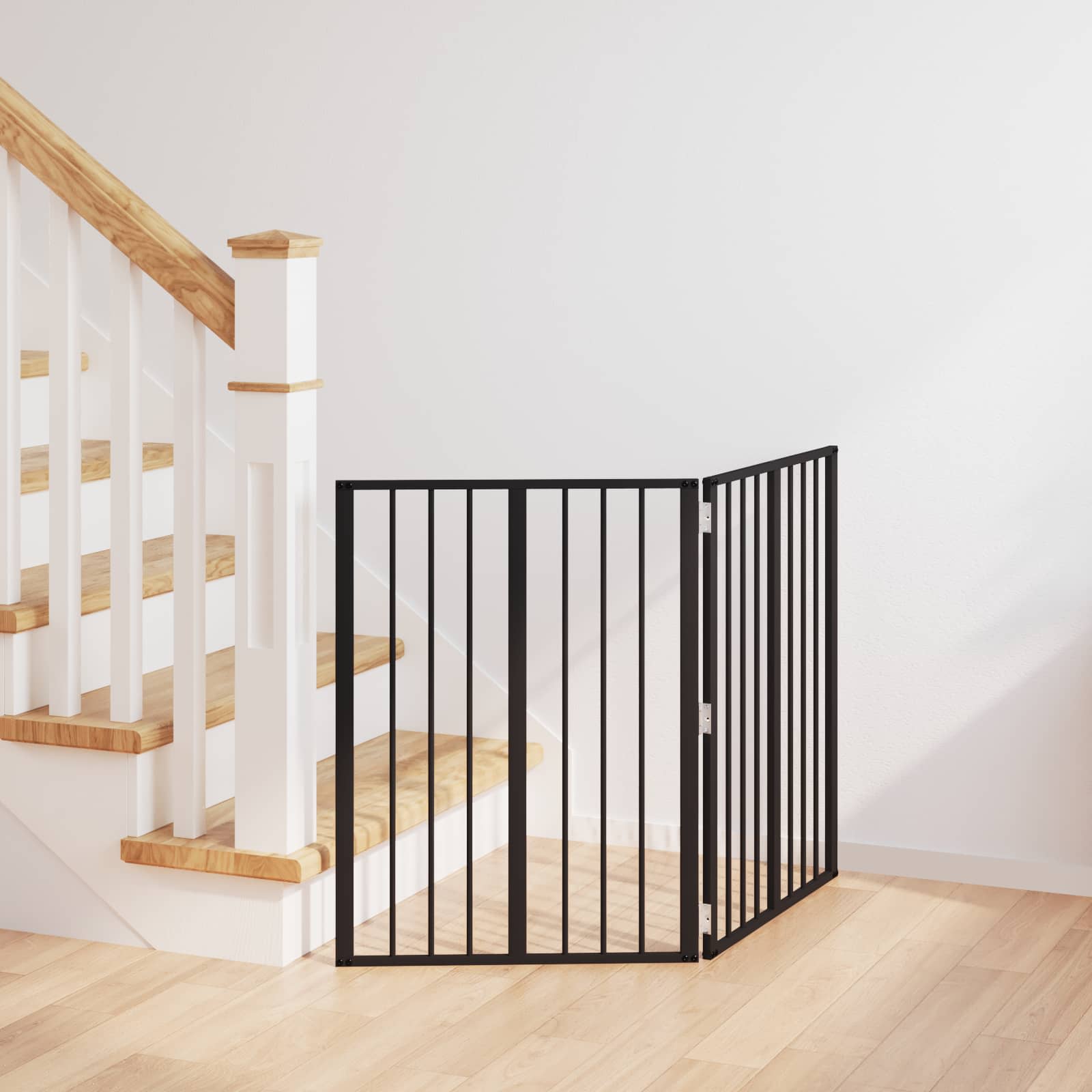 vidaXL Dog Gate 2 pcs Black 60 x 80 cm Galvanised Steel 1