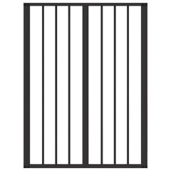 vidaXL Dog Gate 2 pcs Black 60 x 80 cm Galvanised Steel 5
