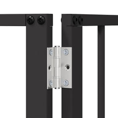 vidaXL Dog Gate 4 pcs Black 60 x 80 cm Galvanised Steel 6