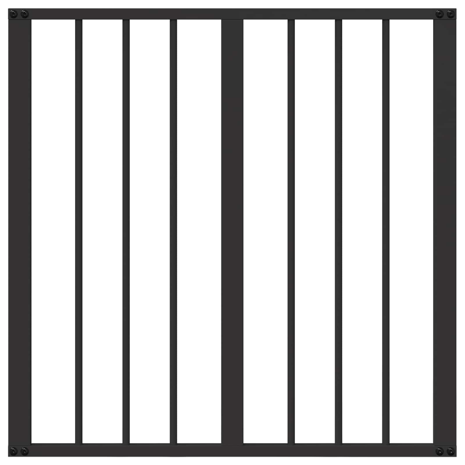 vidaXL Dog Gate 2 pcs Black 60 x 60 cm Galvanised Steel 5
