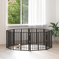 vidaXL Dog Gate Black Galvanised Steel Width 60 cm