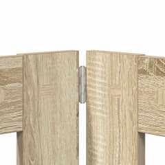 vidaXL Foldable Dog Gate with Stands 2 pcs Sonoma Oak 200.5 cm 5