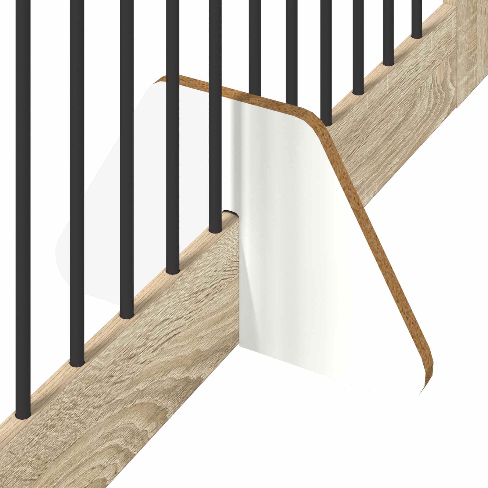 vidaXL Foldable Dog Gate with Stands 2 pcs Sonoma Oak 200.5 cm 6