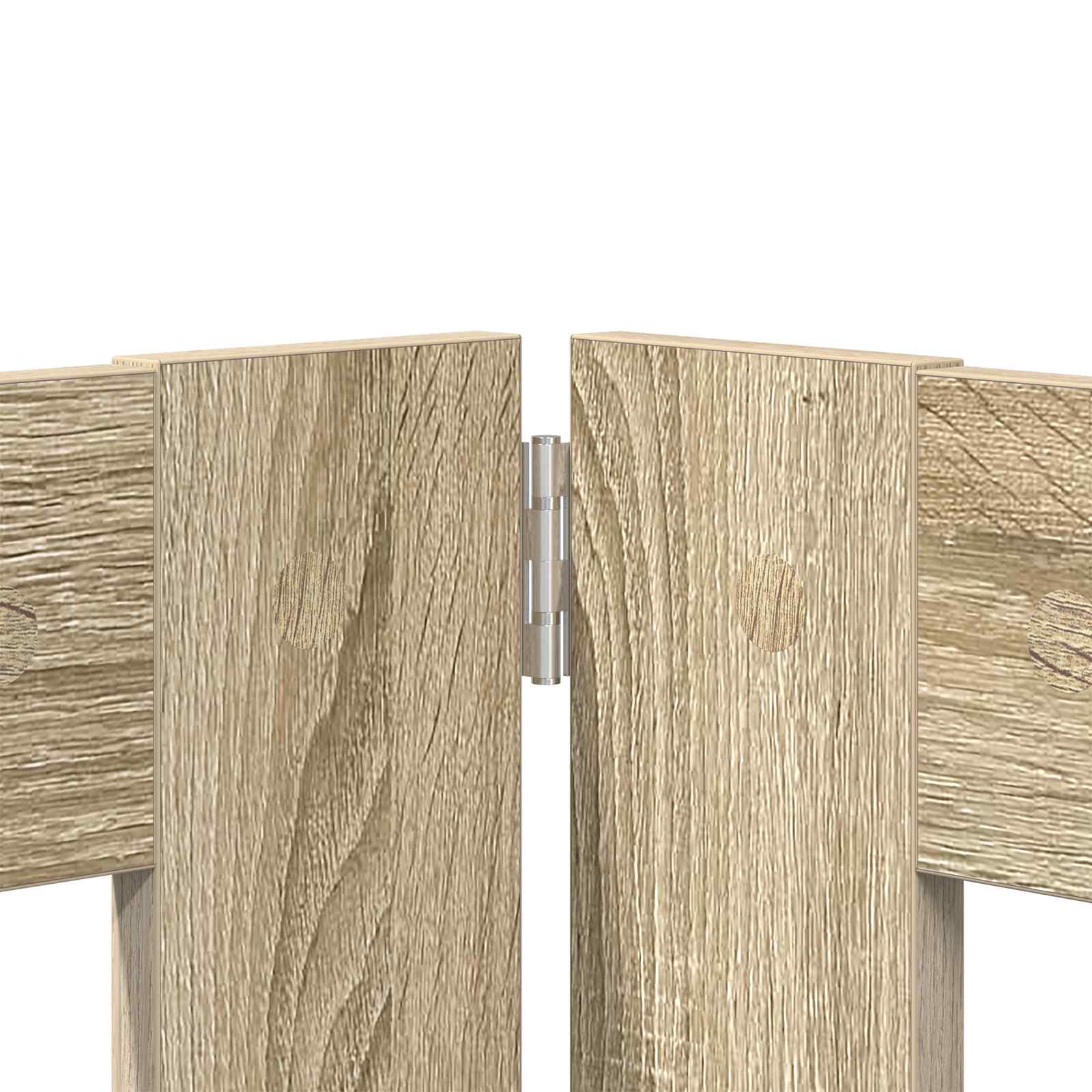 vidaXL Foldable Dog Gate with Stands 4 pcs Sonoma Oak 321 cm 4