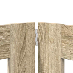 vidaXL Foldable Dog Gate with Stands 4 pcs Sonoma Oak 321 cm 4