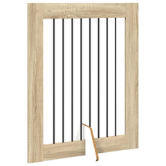 vidaXL Foldable Dog Gate with Stands 4 pcs Sonoma Oak 321 cm 3