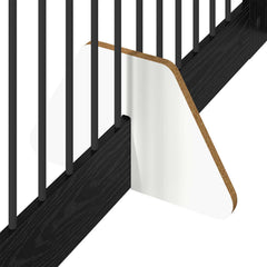 vidaXL Foldable Dog Gate with Stands 2 pcs Black Oak 200.5 cm 6
