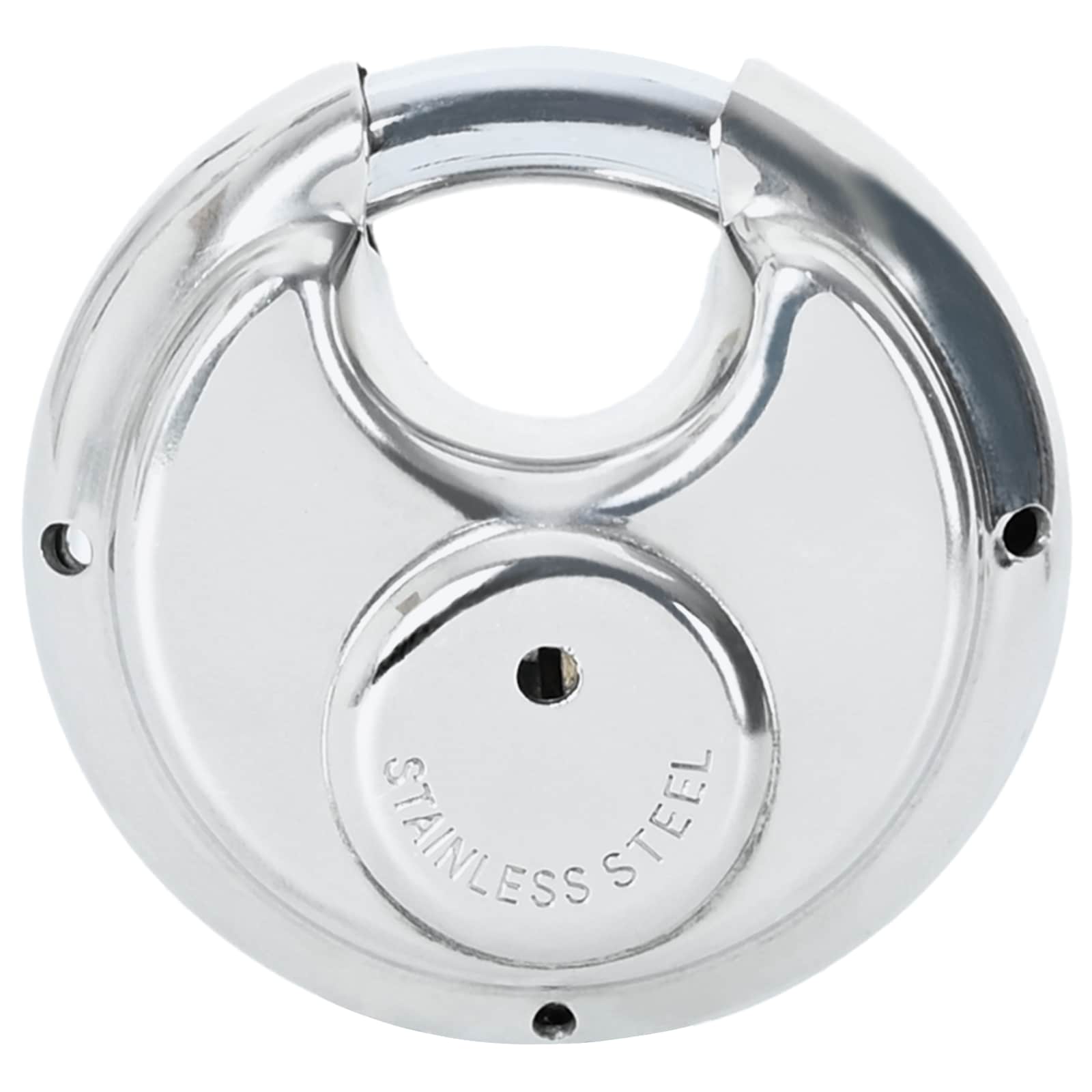 vidaXL Discus Locks with Keys 12 pcs Silver 6 x 2.3 x 6 cm 6