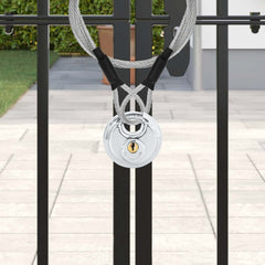 vidaXL Discus Locks with Keys 12 pcs Silver 7 x 2.4 x 7 cm 4
