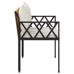 vidaXL Outdoor Benches 2 -Seater 116 x 56 x 75 cm Poly Rattan 6