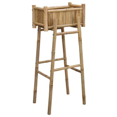 Garden Planter With Holder Natural 50 x 38 x 74 cm Bamboo A-shaped frame 90 cm