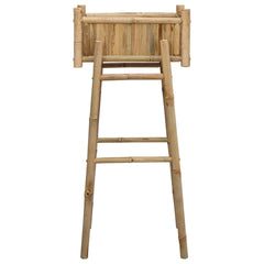 vidaXL Garden Planter With Holder Natural 50 x 38 x 114 cm Bamboo 4