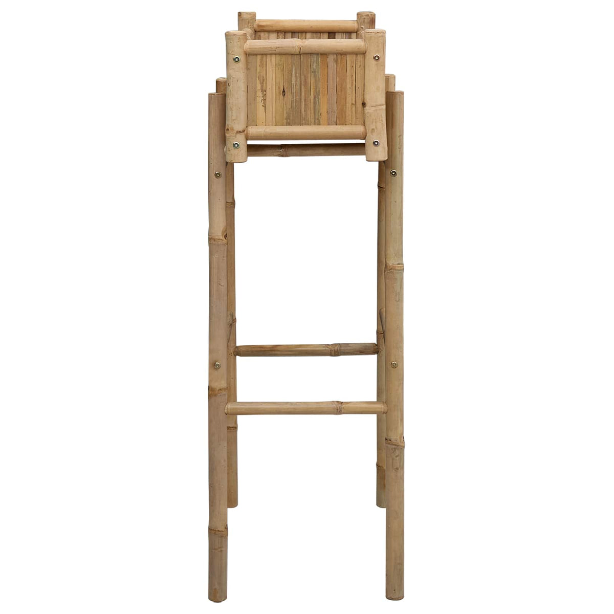 Garden Planter With Holder Natural 50 x 38 x 74 cm Bamboo A-shaped frame 90 cm