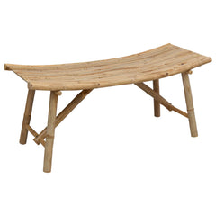 vidaXL Garden Bench 110 x 45 x 50 cm Bamboo Natural Rectangular 2
