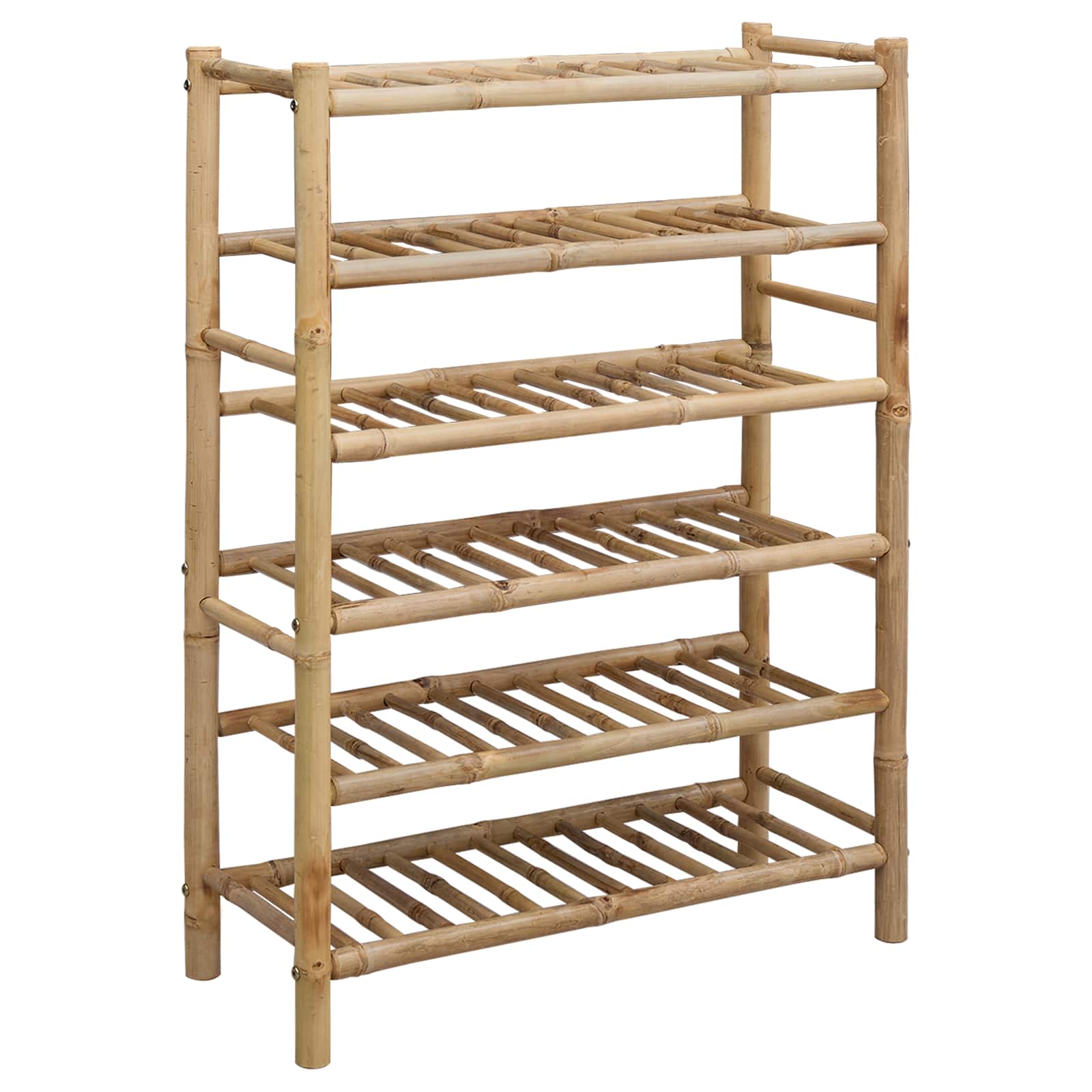 vidaXL Shoe Rack 68 x 28 x 96 cm Bamboo Natural 2