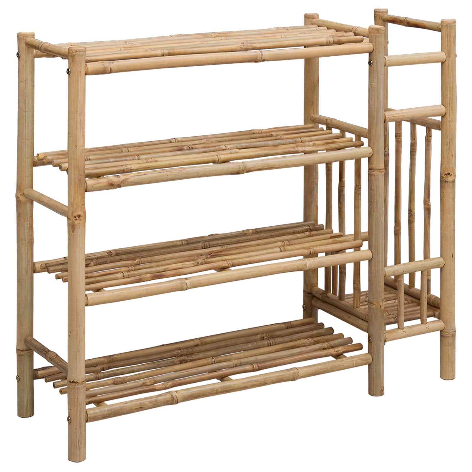 vidaXL Shoe Rack 88 x 27 x 80 cm Bamboo Natural 6