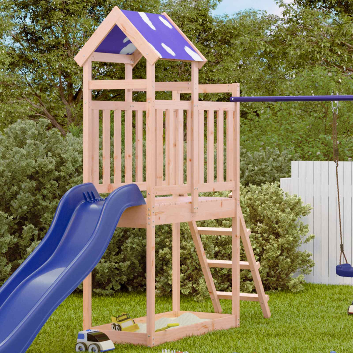 Play Tower Brown 52.5 x 110.5 x 215 cm Solid douglas wood