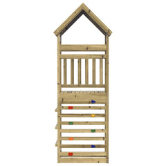 vidaXL Play Tower Brown 52.5 x 85 x 265 cm Solid Impregnated Wood 3
