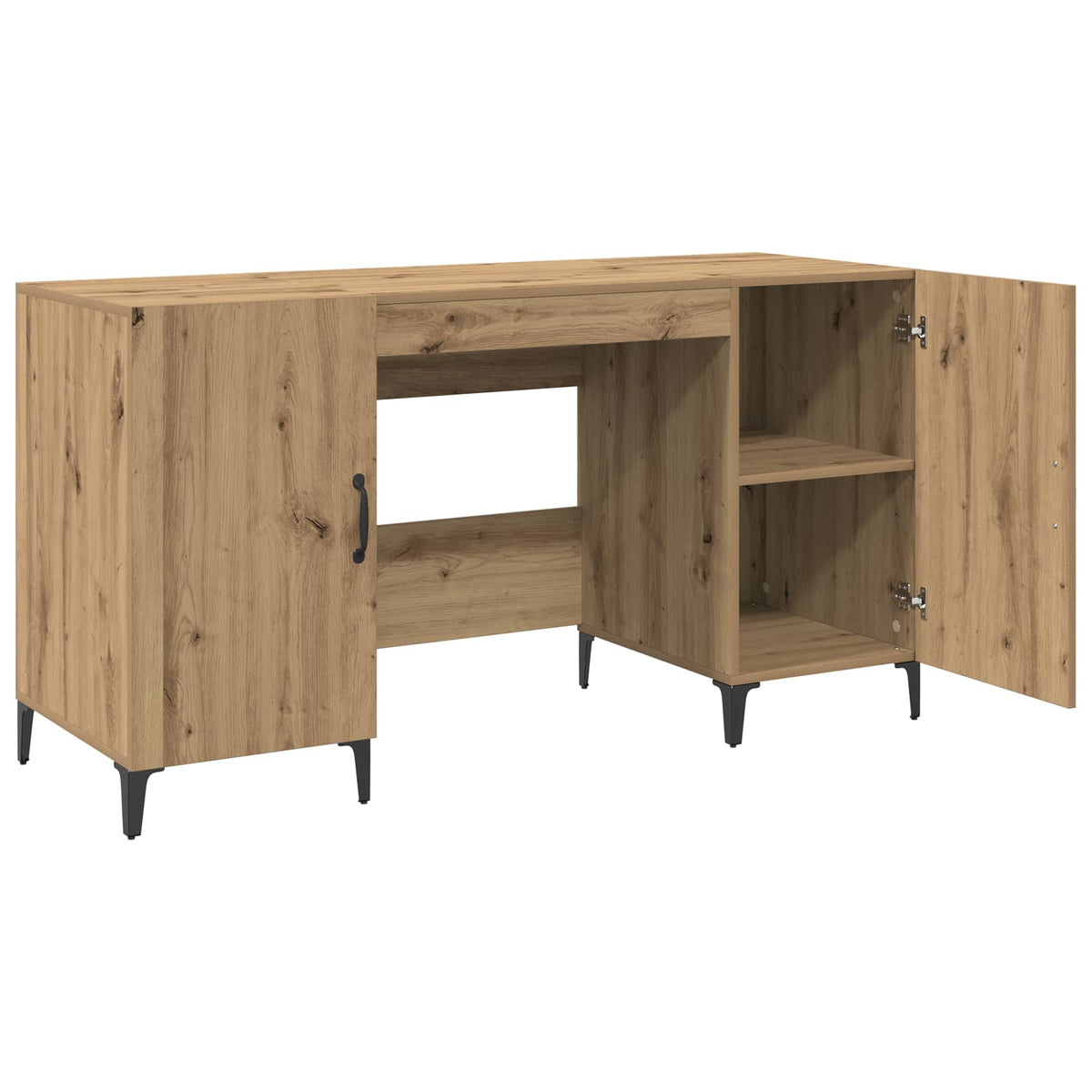 Desk 140x50x75 cm Engineered Wood Artisan oak