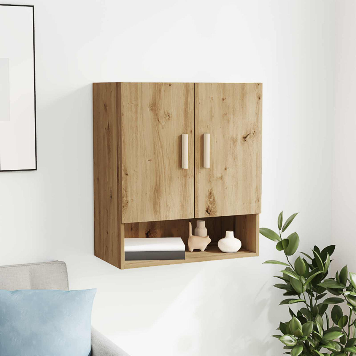 Wall Cabinet 60x31x70 cm Engineered Wood Artisan oak