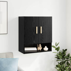 Wall Cabinet 60x31x70 cm Engineered Wood Black oak