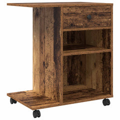Printer Stand with Wheels 60x40x68,5 cm Old wood