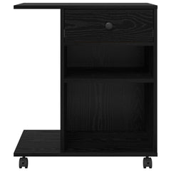 vidaXL Printer Stand Black Oak 60 x 40 x 68.5 cm Engineered Wood 5