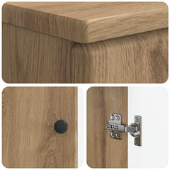 2 Piece Bathroom Cabinet Set ALKMAAR Artisan Oak Round edge