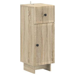 Bathroom Cabinet EDE Sonoma Oak Vertical stripes
