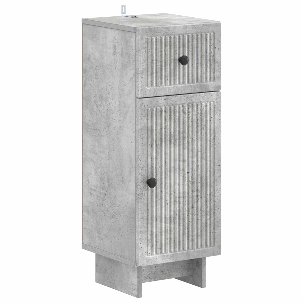 Bathroom Cabinet Concrete Grey Vertical stripes