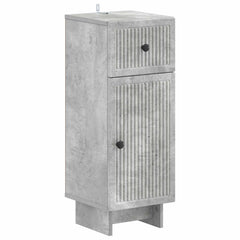 Bathroom Cabinet Concrete Grey Vertical stripes