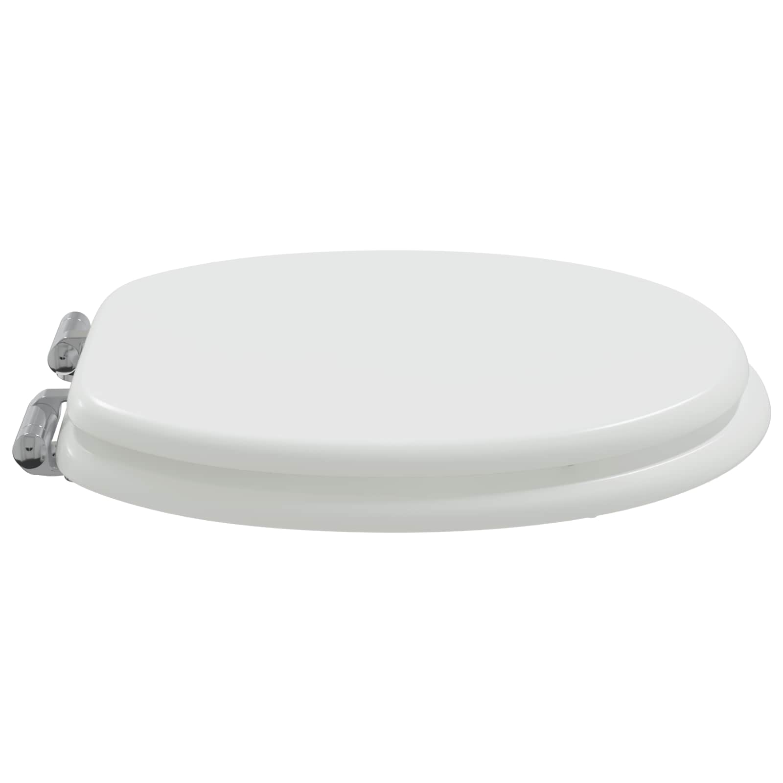 vidaXL Soft-Close Toilet Seat White 44 x 38 cm MDF board 3