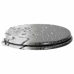 vidaXL Soft-Close Toilet Seat Grey 44 x 38 cm MDF board 3
