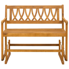 vidaXL Garden Glider Bench Natural 110 x 59 x 97 cm Solid Acacia Wood 3