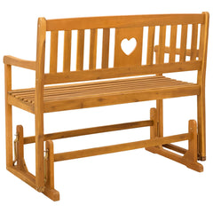 vidaXL Garden Glider Bench Natural 110 x 59 x 97 cm Solid Acacia Wood 5