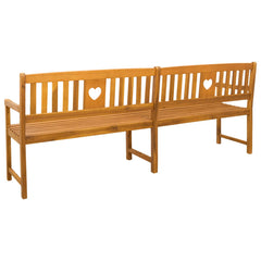 vidaXL Outdoor Bench Natural 220 x 55.5 x 90 cm Solid Acacia Wood 5